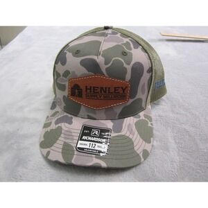 Henley Supply Millwork Hat Cap Snap Back Camo Mesh Trucker Patch Jeld Wen Mens‎